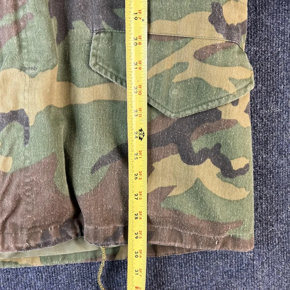 Vintage US Army Jacket Mens Small Woodland‎ Camo M65 Cold Weather Field Coat 80s